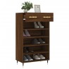 Armoire à chaussures chêne marron 60x35x105cm bois d'ingénierie 