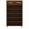 Armoire à chaussures chêne marron 60x35x105cm bois d'ingénierie 