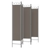 Cloison de séparation 5 panneaux Anthracite 200x200 cm Tissu 