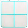 Tapis gonflable de gymnastique avec pompe 200x200x15cm PVC Vert 