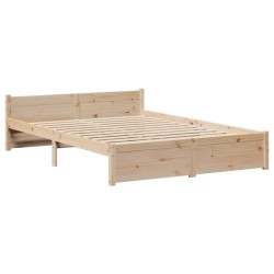 Cadre de lit avec tête de lit sans matelas 140x190 cm 