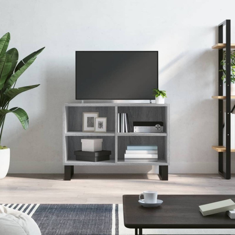 Meuble TV sonoma gris 69,5 x 30 x 50 cm bois d'ingénierie Meuble TV sonoma gris 69,5 x 30 x 50 cm bois d'ingénierie