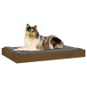 Lit pour chien Marron miel 91,5x64x9 cm Bois de pin solide 