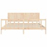 Cadre de lit sans matelas 200x200 cm bois massif de pin 