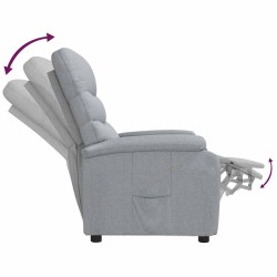 Fauteuil inclinable Gris clair Tissu 