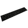 Tapis de cuisine lavable imprimé Morning noir 60x300 cm velours 