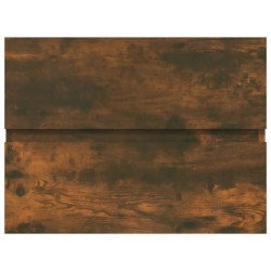 Armoire de lavabo Chêne fumé 60x38,5x45 cm Bois d'ingénierie 
