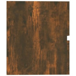 Armoire de lavabo Chêne fumé 60x38,5x45 cm Bois d'ingénierie 