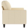 Canapé à 2 places Crème 120 cm Tissu 