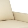 Canapé à 2 places Crème 120 cm Tissu 