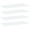 Panneaux de bibliothèque 4 pcs blanc bois d’ingénierie 