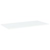 Panneaux de bibliothèque 4 pcs blanc bois d’ingénierie 