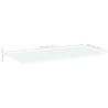 Panneaux de bibliothèque 4 pcs blanc bois d’ingénierie 