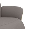 Fauteuil inclinable avec repose-pieds taupe tissu 