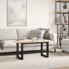 Pieds de table basse cadre en O 70x30x43 cm acier 