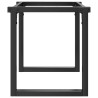Pieds de table basse cadre en O 70x30x43 cm acier 