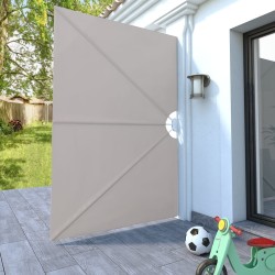 Auvent latéral pliable de terrasse Crème 240 x 160 cm  