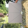 Auvent latéral pliable de terrasse Crème 240 x 160 cm  