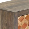 Meuble TV Gris 120 x 30 x 40 cm Bois massif de manguier 