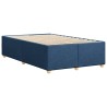 Cadre de lit sans matelas bleu 120x200 cm tissu 
