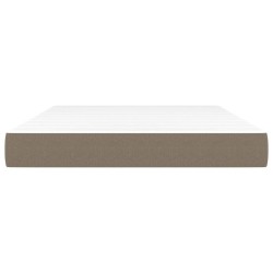 Matelas de lit à ressorts ensachés Taupe 140x190x20 cm Tissu 