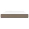 Matelas de lit à ressorts ensachés Taupe 140x190x20 cm Tissu 