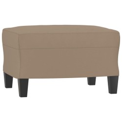 Fauteuil avec repose-pied Cappuccino 60 cm Similicuir 