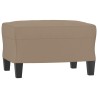 Fauteuil avec repose-pied Cappuccino 60 cm Similicuir 