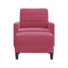 Fauteuil avec repose-pied Rouge bordeaux 60 cm Velours 