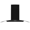 Hotte murale Acier inoxydable 756 m³/h 90 cm Noir 