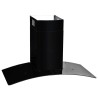 Hotte murale Acier inoxydable 756 m³/h 90 cm Noir 