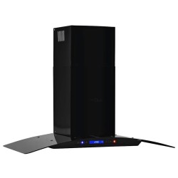 Hotte murale Acier inoxydable 756 m³/h 90 cm Noir 