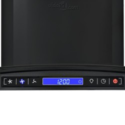 Hotte murale Acier inoxydable 756 m³/h 90 cm Noir 