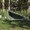 Tente de camping tunnel 1 personne vert imperméable 