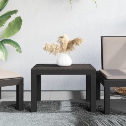 Table de jardin anthracite 59x47x40 cm PP 