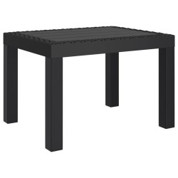 Table de jardin anthracite 59x47x40 cm PP 