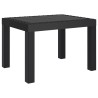 Table de jardin anthracite 59x47x40 cm PP 
