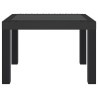 Table de jardin anthracite 59x47x40 cm PP 