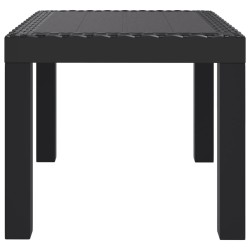 Table de jardin anthracite 59x47x40 cm PP 