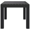 Table de jardin anthracite 59x47x40 cm PP 