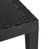Table de jardin anthracite 59x47x40 cm PP 