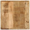 Table de bar 55x55x107 cm bois massif de manguier et fer 