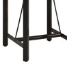 Table de bar 55x55x107 cm bois massif de manguier et fer 