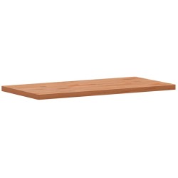 Dessus de table 80x40x2,5 cm rectangulaire bois massif de hêtre 