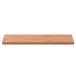 Dessus de table 80x40x2,5 cm rectangulaire bois massif de hêtre 