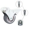 32 pcs Roulettes pivotantes à trou de boulon 50 mm 