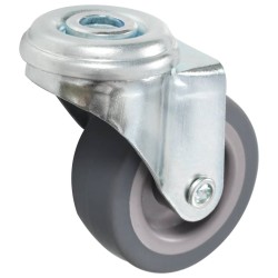 32 pcs Roulettes pivotantes à trou de boulon 50 mm 
