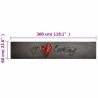 Tapis de cuisine lavable texte Cooking 60x300 cm velours 