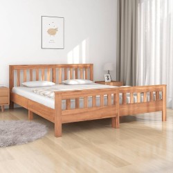 Cadre de lit Bois de teck massif 160x200 cm 