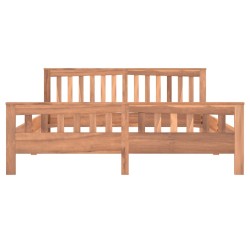 Cadre de lit Bois de teck massif 160x200 cm 
